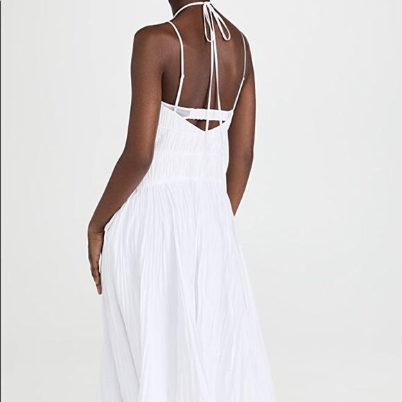 Jonathan Simkhai Indy Plisse Maxi Dress US 2 - Picture 4 of 7